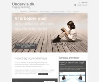 Undervis.dk(Faglig læsning) Screenshot