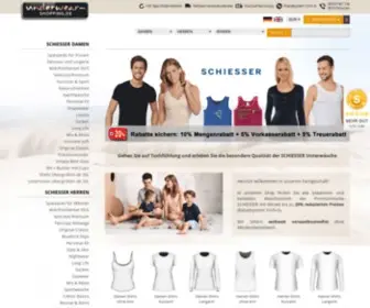 Underwear-Shopping.de(SCHIESSER UnterwÃ€sche gÃŒnstig frei Haus) Screenshot