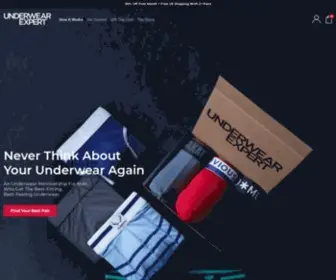 Underwearexpert.com(Men’s underwear should be comfortable. Come find out why Underwear Expert) Screenshot