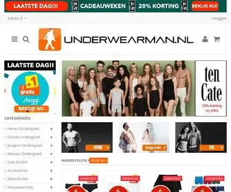 Underwearman.nl(Boxershorts, Ondergoed, Onderbroeken online) Screenshot