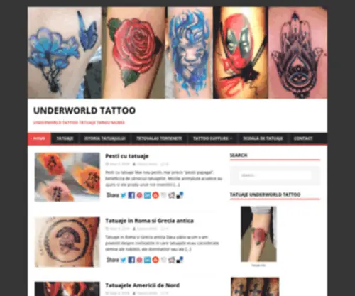 Underworld-Tattoo.ro(Underworld Tattoo) Screenshot