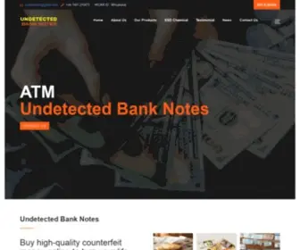 Undetectedbanknotes.com(Undetected Bank Notes) Screenshot