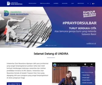 Undira.ac.id(Universitas Dian Nusantara) Screenshot