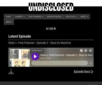 Undisclosed-Podcast.com(Undisclosed Podcast) Screenshot