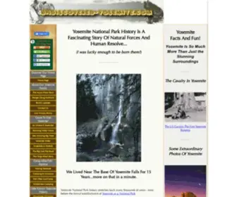 Undiscovered-Yosemite.com(Yosemite National Park history stretches back many thousands of years) Screenshot