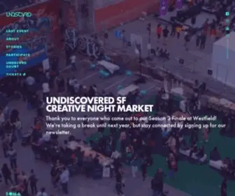 Undiscoveredsf.com(San Francisco Night Market Festival) Screenshot