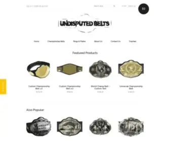 Undisputedbelts.com(Undisputed Belts) Screenshot