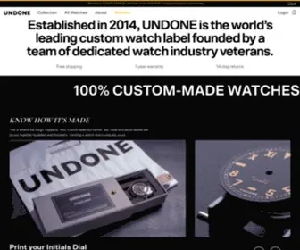 Undone.com(Custom Watches) Screenshot