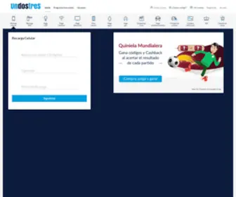 Undostres.com.mx(Recargas en línea Telcel) Screenshot