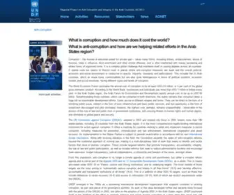 UNDP-Aciac.org(Anti Corruption) Screenshot