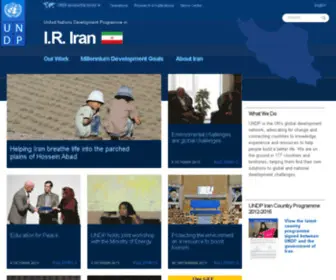 UNDP.org.ir(UNDP in Iran) Screenshot