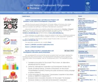 UNDP.ro(undp) Screenshot