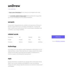 Undraw.co(Open source illustrations for any idea) Screenshot