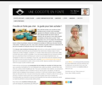 Une-Cocotte-EN-Fonte.com(Cocotte en fonte pas cher) Screenshot