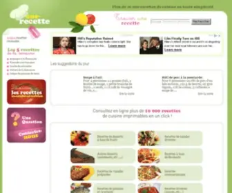 Une-Recette.com(Recettes de cuisine rapides) Screenshot