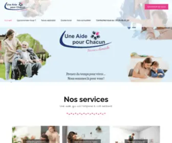 Uneaidepourchacun.com(Une aide pour chacun) Screenshot