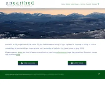 Unearthedesf.com(An ESF Literary & Arts Magazine) Screenshot