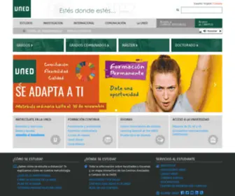 Uned.es(Página web de la Universidad Nacional de Educación a Distancia (UNED)) Screenshot