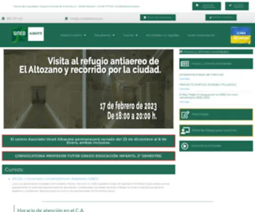 Unedalbacete.es(Centro Asociado Uned de Albacete) Screenshot