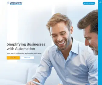 Uneecops.com(Business Automation for SMEs) Screenshot