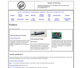 Uneeda-Audio.com(PZM Modification kit) Screenshot