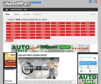 Uneedapart.com(Used Auto Parts) Screenshot
