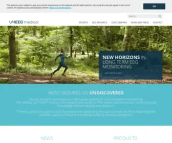 Uneeg.com(UNEEG medical) Screenshot