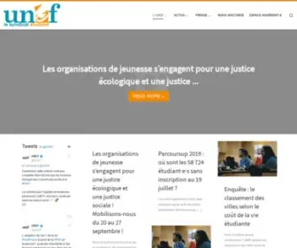 Unef.fr(Union nationale des étudiants de France) Screenshot