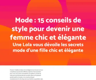 Unelola.com(Mode : 15 conseils de style pour devenir une femme chic et élégante) Screenshot