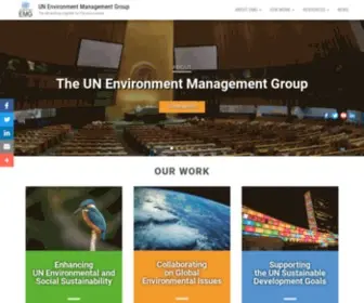 Unemg.org(The UN working together for the environment) Screenshot