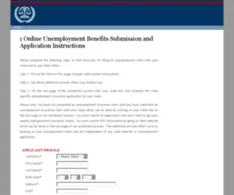 Unemploymentfilingservice.com(Unemployment Filing Service) Screenshot