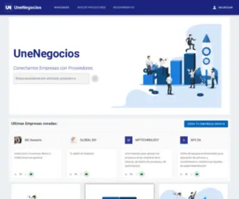 Unenegocios.cl(La red que conecta Empresas) Screenshot