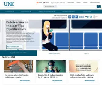 Une.org(Asociación Española de Normalización) Screenshot