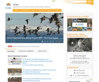 Unep-Aewa.org(The African) Screenshot