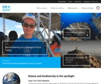 Unep.org(The united nations environment programme (UNEP)) Screenshot