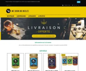 Unesaisonauxabeilles.com(Produits de la ruche et matériel pour l'apiculture) Screenshot