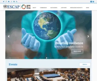 Unescap.org(ESCAP) Screenshot