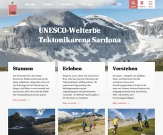 Unesco-Sardona.ch(UNESCO-Welterbe Tektonikarena Sardona) Screenshot