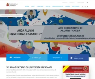 Unespadang.ac.id(Universitas Ekasakti) Screenshot