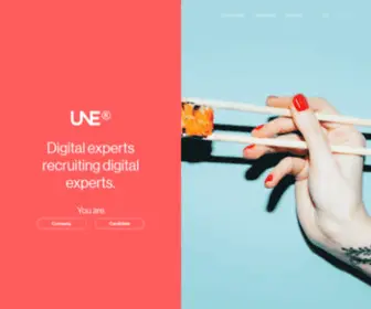 Unetalents.ch(Recrutement des experts du digital en Suisse par UNE Talents) Screenshot