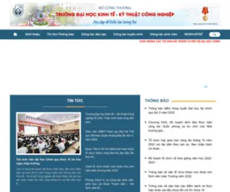 Uneti.edu.vn(Trường Đại học Kinh tế) Screenshot