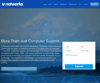 Unetworks.com(Managed IT Services in Abbotsford) Screenshot