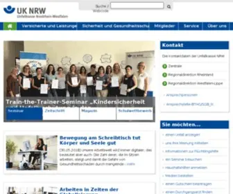 Unfallkasse-NRW.de(Unfallkasse Nordrhein) Screenshot