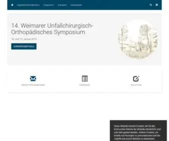 Unfallsymposium-Weimar.de(WUOS2019 (typo3old)) Screenshot