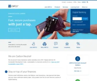 Unfcu.com(United Nations Federal Credit Union) Screenshot