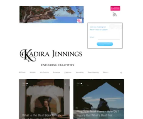 Unfoldingcreativity.com(Kadira Jennings) Screenshot