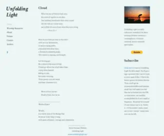 Unfoldinglight.net(Daily Reflections and Worship Resources) Screenshot