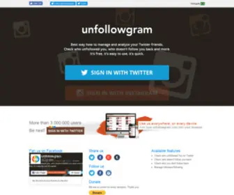 Unfollowgram.com(Unfollowgram) Screenshot