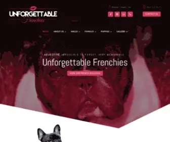 Unforgettablefrenchies.com(French Bulldogs) Screenshot