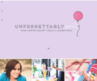 Unforgettablysweet.com(Dallas Dessert Tables) Screenshot